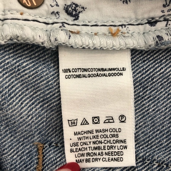 Free People High Rise Straight Leg Cropped Jeans Size 27 - Picture 8 of 10